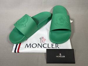 新品 本物 モンクレール MONCLER サンダル 43 BASILE グリーン 緑 ビーチ シューズ 靴 イタリア製