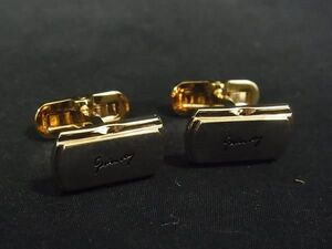 ■美品■ GIVENCHY ジバンシィ カフスボタン カフリンクス アクセサリー 紳士 ビジネス メンズ ゴールド系 DF7482