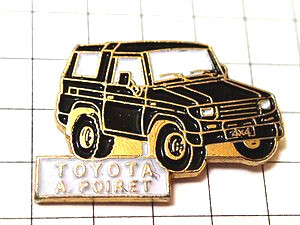 ピンバッジ・トヨタ四輪駆動車 TOYOTA JAPAN◆フランス限定ピンズ◆レアなヴィンテージものピンバッチ