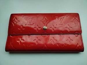  LOUIS VUITTON ルイヴィトン モノグラムヴェルニ ポルトトレゾール インターナショナル 三つ折り 長財布 ウォレット AU9453 中古