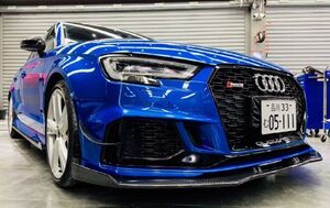 アウディ8V RS3 2019~用カーボンエアロフルセット/ばら売り販売可能/フロントスポイラー/トランクスポイラー/ディフューザー/AUDI