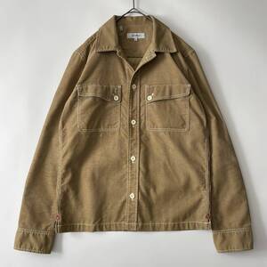 NONNATIVE size/1 (iz) ノンネイティブ コーデュロイ オープンカラー シャツジャケット ブルゾン ベージュ コットン 日本製 JACKET