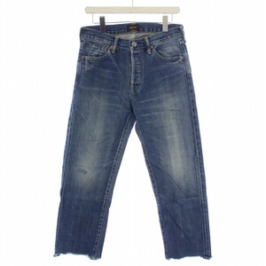 チマラ chimala 13.5oz DENIM USED ANKLE CUT デニムパンツ ジーンズ ボタンフライ 26 インディゴ CS33-WP07 /BM レディース