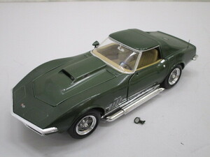 T0530-6Y/ アーテル 1/18 シボレー コルベット ERTL Chevrolet Corvette MOTIEN 1969 グリーン