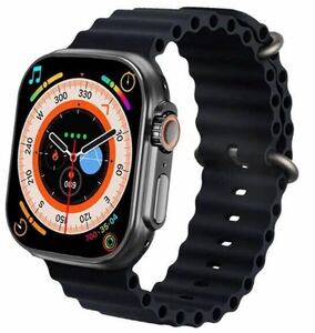 【売れてます】新品 最新型 スマートウォッチ 黒 健康管理 血中酸素 音楽 多機能 腕時計 ウルトラ