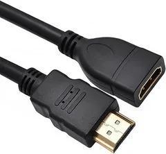 【在庫処分】ALLVD HDMI延長線（オス-メス）1 m HDMI 2.0高速メッキ4 K Fire TV Stick、HDTV PC、PS4/PS3、ディスプレイ等対応（黒）