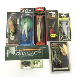 【同梱可】【60】長期保管未使用品 ルアーセット13 WHIPLASH FACTORY・Panasonic・FEBRUA FISH 他 8個セット ※パッケージに汚れ有