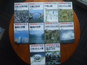 1987 NHK市民大学 10冊　京極純一　中島暢太郎　坪内稔典　清水博　樺山紘一　鈴木修次　花見忠　高橋富雄　加藤一郎　加藤九祚
