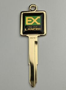 【LANCER EX】当時物 ランサー EX ブランクキー MITSUBISHI ミツビシ 三菱 昭和 旧車 スペアキー アクセサリー デッドストック