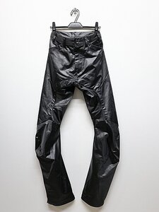 SALE30%OFF/JULIUS・ユリウス/COATED SATIN TROUSERS10/BLACK・1