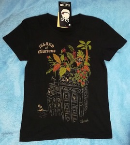 GLUTTONS★ Tシャツ 黒 ISLAND HOTEL