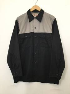 Dickies ディッキーズ USA製 ワークシャツ コットン×ポリエステル 長袖シャツ メンズL 良品綺麗 