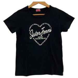 ゆうパケットOK JENNI ジェニィ プリント 半袖Ｔシャツ size160/ブラック系