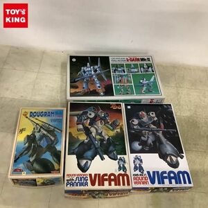 1円〜 タカラ 1/72 2連装対空砲ザック装着タイプ ダグラム、バンダイ 1/100 フルアクション・エルガイム マークII他