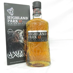 【未開栓】HIGHLAND PARK ハイランドパーク 12年 ヴァイキング・オナー ウイスキー 700ml 40% 箱付 921113152 1224