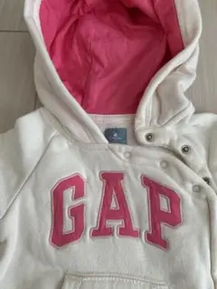 【美品】babygap クマ耳　ロンパース　ホワイト　70 ベビー服