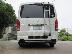 DMD ヒッチメンバー2本出し(背面キャリア) E級 ハイエース 200系 H16.8～ 標準ボディ TRDエアロバンパー