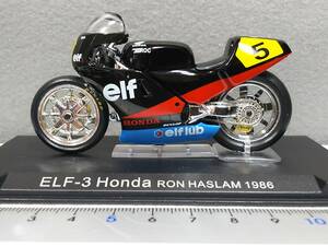 1/24 チャンピオンバイク #53 HONDA ELF-3 RON HASLAM 1986 ロン・ハスラム ホンダ 開封済 送料410円 同梱歓迎 追跡可 匿名配送