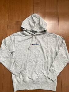 ☆美品☆Champion チャンピオン　パーカー　スウェット トレーナー レディースサイズL グレー　ロゴ