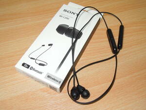 SONY・WI-C200・ジャンク / Bluetoothイヤフォン ★送料140円～230円 / Type-C・イヤホン・黒・ソニー