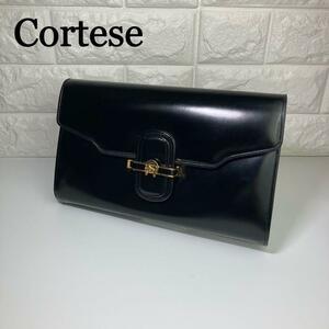 Cortese　クラッチバッグ　ゴールド金具　馬　蹄鉄