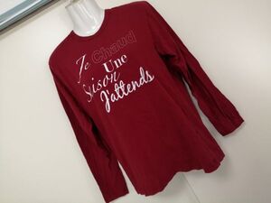 kkyj3960 ■ Relation ■ リレーション Tシャツ カットソー トップス 長袖 コットン 赤 L