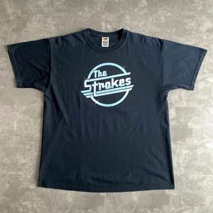 00s Y2K 初期 ビンテージ オリジナル THE STROKES ストロークス オフィシャル プロモ Tシャツ 黒 ブラック XL