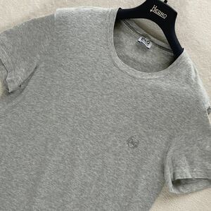 DOLCE&GABBANA Tシャツ 半袖 カットソー 刺繍ロゴ コットン M相当 メンズ グレー ドルチェ＆ガッバーナ