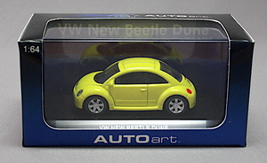 AUTOart オートアート 1/64 VOLKSWAGEN NEW BEETLE DUNE(YELLOW)