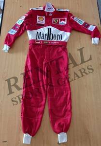 海外 高品質　送料込み　ミハエル・シューマッハ F1 　Marlboro 2001 刺繍ワッペン　レーシングスーツ　サイズ各種 レプリカ カスタム対応