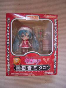 ☆グッスマくじ　初音ミク　2012　Ｗｉｎｔｅｒ　Ver.　Ｂ賞　ねんどろいど　初音ミク　サンタver.　未開封新品☆