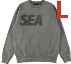 WINDANDSEA CHENILLE EMB SULFUR CREW NECK