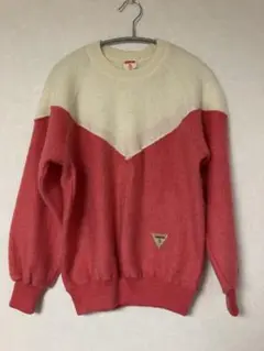 CRAYON vintage knit pink made in JAPAN