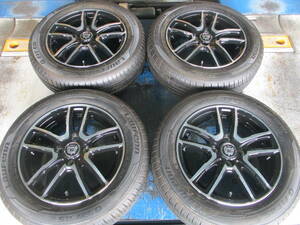 【未使用+中古】ブラットフォース 14x5.5J 4H 100 +50 4本 175/65R14 ブラック/ポリッシュ ヴィッツ フィット キューブ 等 コンパクトカー