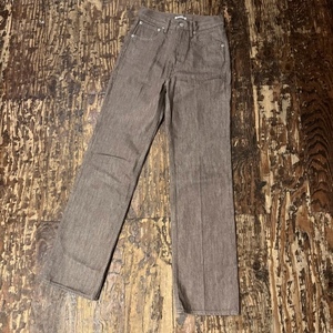  AURALEE オーラリー 23AW HARD TWIST DENIM 5P PANTS A23AP02MD デニムパンツ ブラウン size24 【代官山11】