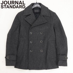 ◆JOURNAL STANDARD ジャーナルスタンダード ウール Pコート チャコールグレー S