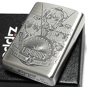 ZIPPO アニメ ライター ルミナスウィッチーズ ジッポ シルバー 両面加工 彫刻 銀 キャラクター かわいい レディース プレゼント メンズ