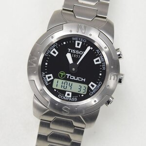 1円 可動品 腕時計 ティソ TISSOT Tタッチ Z251/351-1 デジアナ クォーツ メンズ 同梱不可