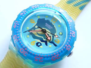 未使用電池交換済 美品 スウォッチ Swatch 1993年モデル スクーバ SWORDFISH 品番SDG101