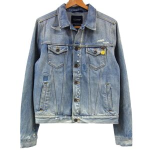 定価29,700円◆SCOTCH&SODA スコッチアンドソーダ ジージャン ヴィンテージ加工 デニムジャケット VINTAGE REPLICA バッジ付 秋物 メンズ