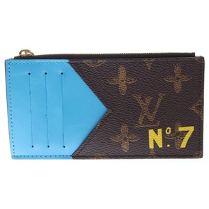 LOUIS VUITTON ルイヴィトン コイン カードホルダー モノグラムキャンバス No.7 カードケース ブラウン/ブルー M81256/RFIDタグ