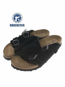 TK 数週間程度 美品 BIRKENSTOCK チューリッヒ ブラックスエード ソフトタイプ 36 黒