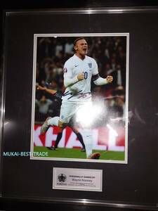 Wayne Rooney（ウェイン・ルーニー）　サイン　EURO2020オフィシャル photo【証明書あり】 イングランド代表 マンチェスターユナイテッド