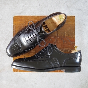 ★極上★(英)グレンソン 7F【定価￥87,890-★BATH/22356-01】フルブローグ/カーフ/黒/メンズ/GRENSON★k307-6