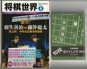 将棋世界　2018年4月号　付録付　日本将棋連盟