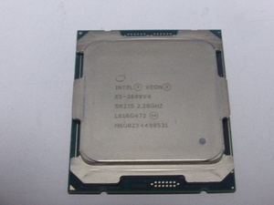 INTEL Server用 CPU XEON E5-2699v4 22コア44スレッド 2.20GHZ SR2JS FCLGA2011-3 CPUのみ 起動確認済です 