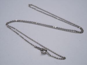 【1680】MIKIMOTO ミキモト SILVER シルバー チェーン ネックレス 長さ約45cm TIA