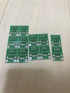 PCBアダプタボード PCB変換ボード グリーン 電子部品　12個