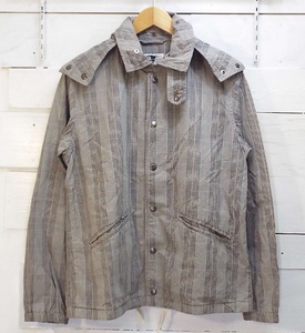 T876〇ENGINEERED GARMENTS(エンジニアドガーメンツ)フード付ブルゾン アウター チェック Sサイズ