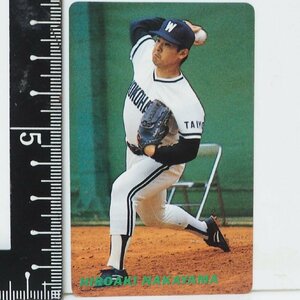 91年 カルビー プロ野球カード No.8【中山 裕章 投手 横浜大洋ホエールズ】平成3年 1991年 当時物 Calbeeおまけ食玩BASEBALL【中古】